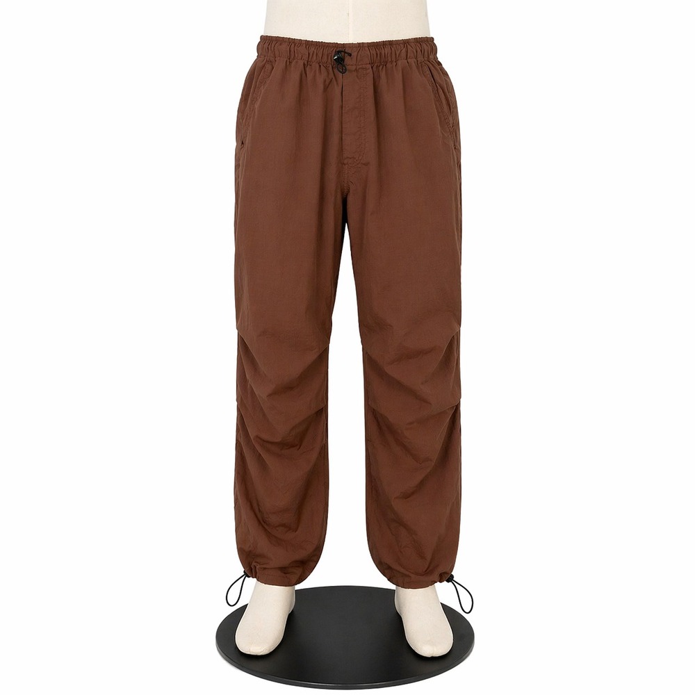 ZARA Cargo Jogger Pants Brown Lightweight Utility Drawcord Waist Size 2